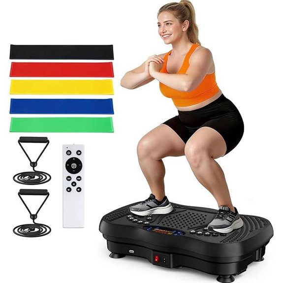 Vibration Plate Exercise Machine With Bluetooth And Bands