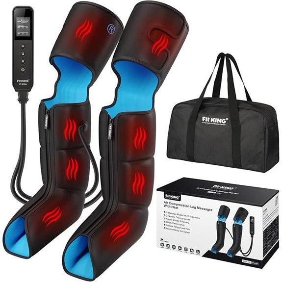 Fit King Leg Massager With Heat Lcd