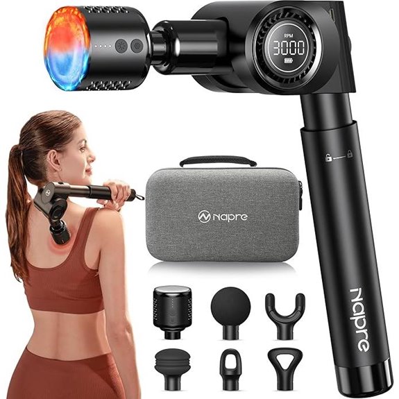 Napre Massage Gun With Heat/Cold Heads 32 Speeds