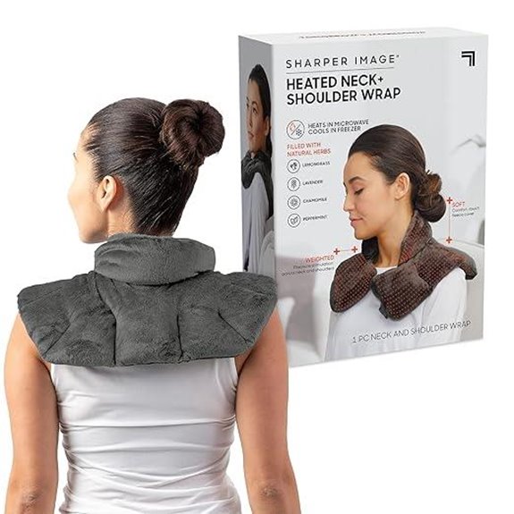 Sharper Image Heated Neck & Shoulder Wrap