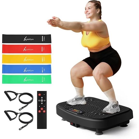 Softgym Vibration Plate: Full-Body Workout With Bands