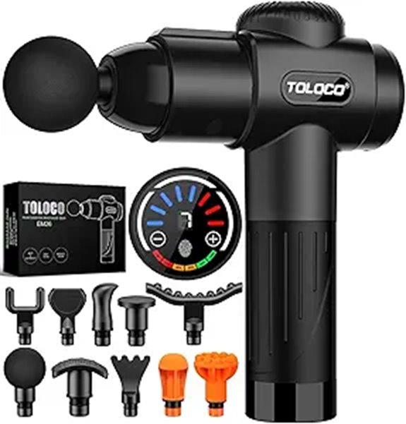 Toloco Massage Gun With 10 Heads Quiet Motor