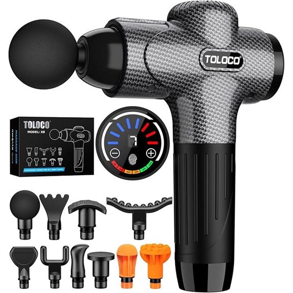 Toloco Massage Gun With 10 Heads Quiet