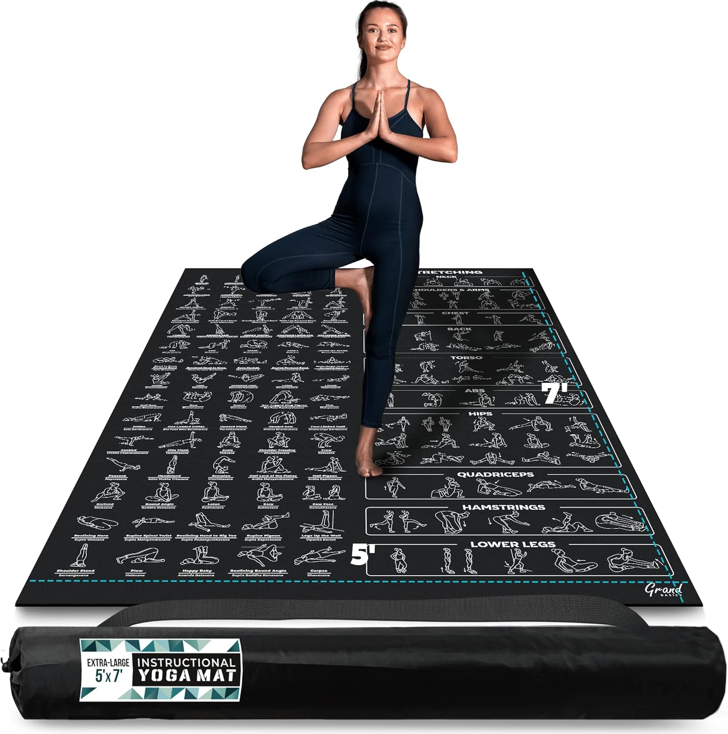 Grand Basics Instructional Yoga Mat